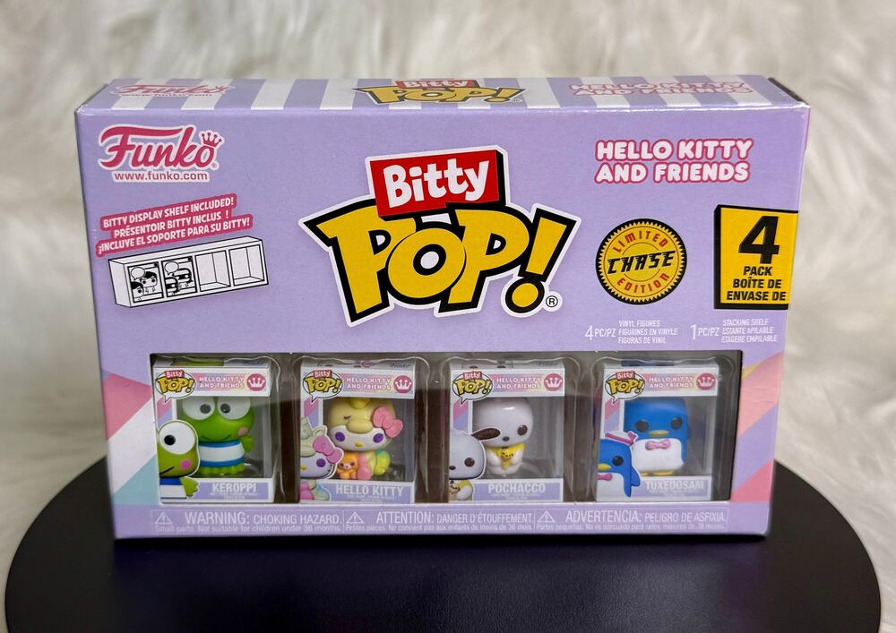 Hello Kitty and Friends Funko Bitty Pop Chase 4 Pack Keroppi Tuxedo Sam Pochacco